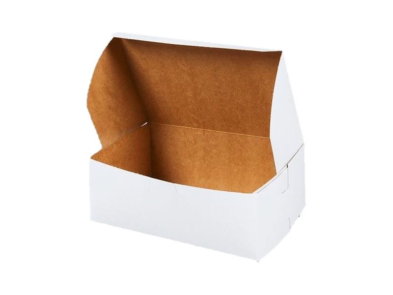 White Cake or Takeaway Box - 50 Units - 8 x 5 x 3