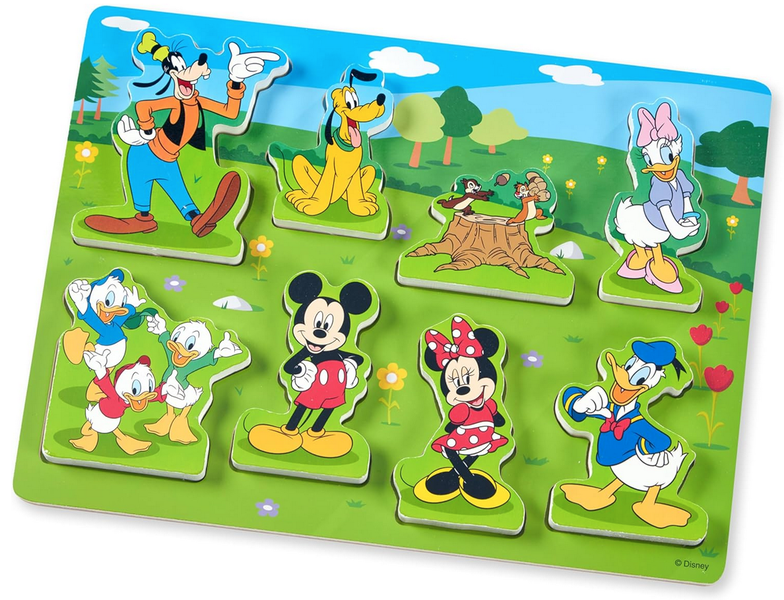 Melissa &amp; Doug Disney Mickey Mouse Chunky Wooden Puzzle