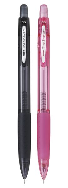 Pilot The Shaker Clutch Pencil 0.5mm Pack of 2 - Black and Pink