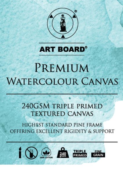 Art Board Watercolour Canvas 18x24