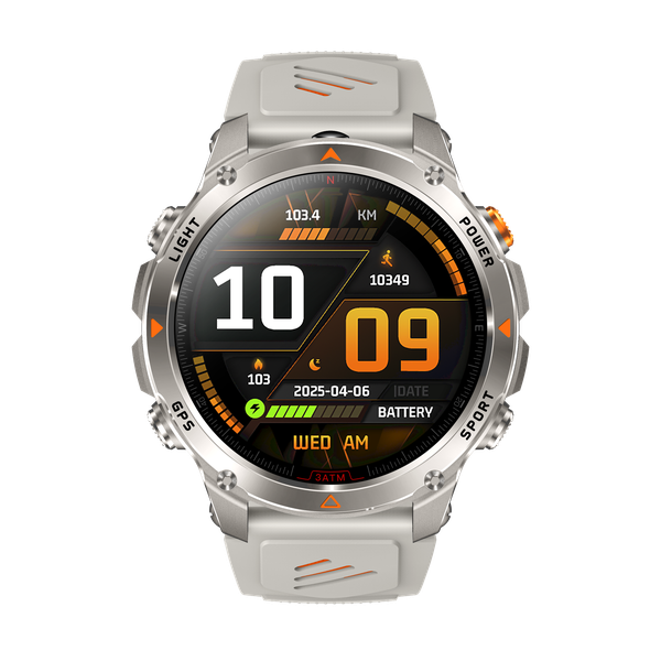 1.46 Smartwatch, Waterproof Outdoor GPS, Led Flashlight, Compass