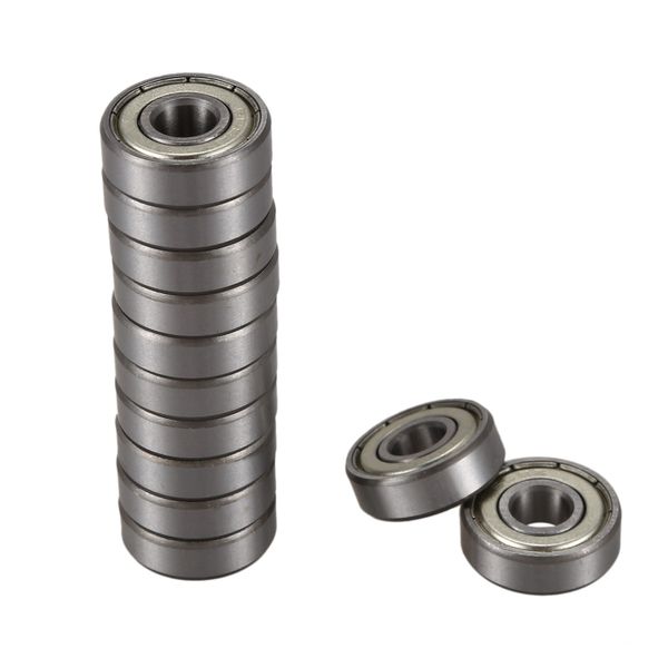 12 Pcs 608Z 22mm x 8mm 7mm Single Row Deep Groove Ball Bearing