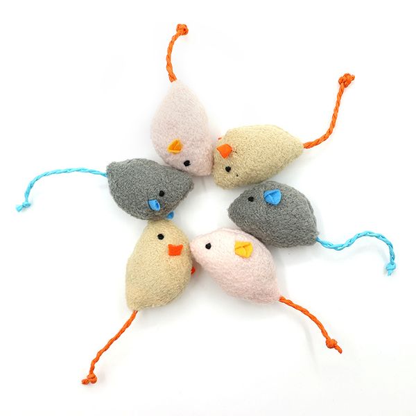 Set of 6pcs Mices Scratch-Resistant Interactive Cat Toy - YKR086
