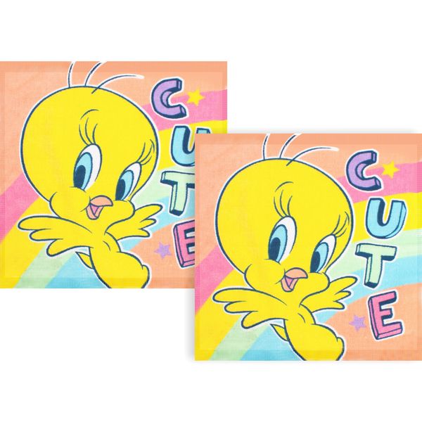 TWEETY Official Licensed Kids 100% Cotton Face Cloth - 2 Pack