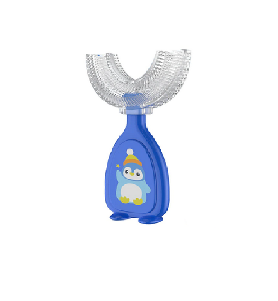 U-Shaped Kids Toothbrush - Blue