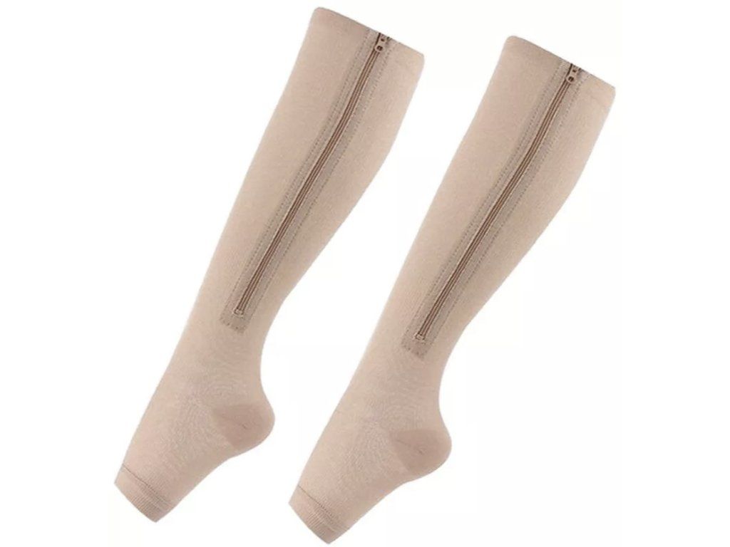 Zip Sox Calf Compression Sock -Beige, Shop Today. Get it Tomorrow!