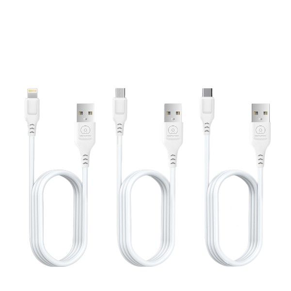 WUW - X126 - 30Pcs Fast Charging USB Data Cables - 1M - White