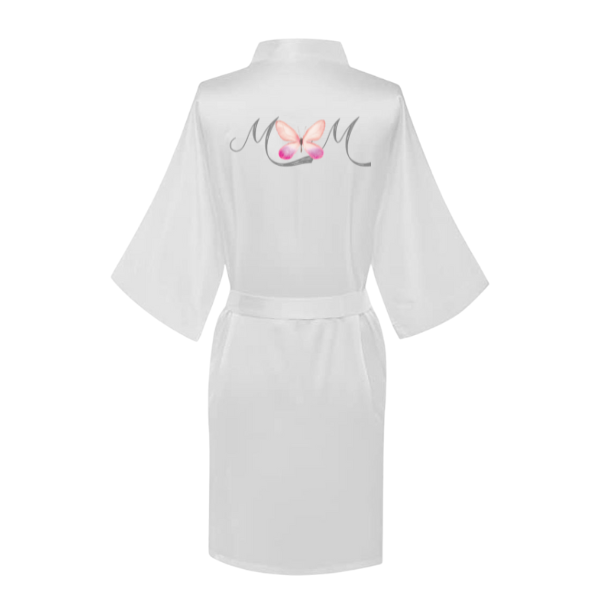 Mom Printed Summer Gown -MOM Purple Butterfly