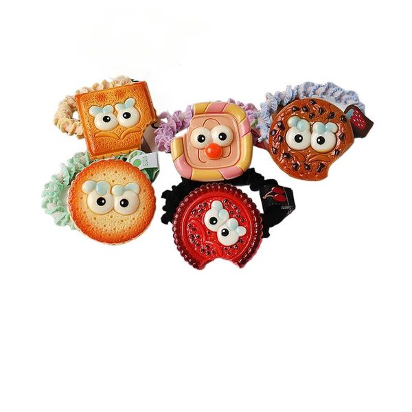 Simulated Cookie Hair Bands-5Piece