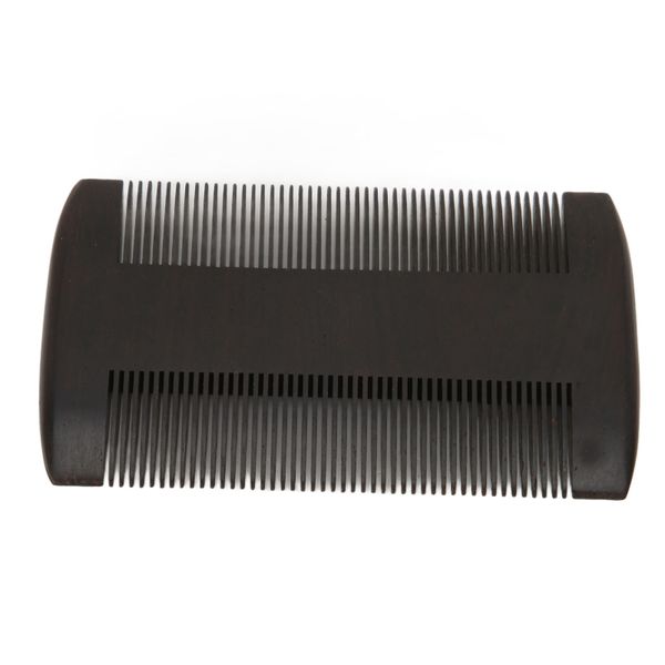 Men Beard Comb Professional African Blackwood Double Sided Fine Teeth Lice