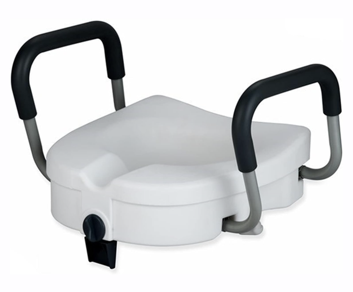 Camping Elevated Raised Toilet Seat With Lid For Elderly Injured
