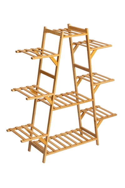 PPS-001, ECO Bamboo-Wood Plant Pot Stand