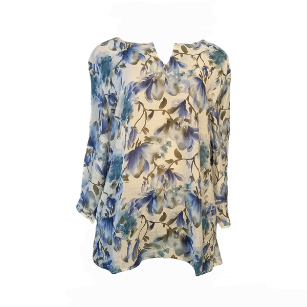 Ladies Flower Print Blouse