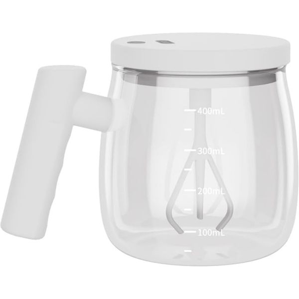 Self Stirring Electric Coffee Mug, Electric Automatic Mixing Cup - White