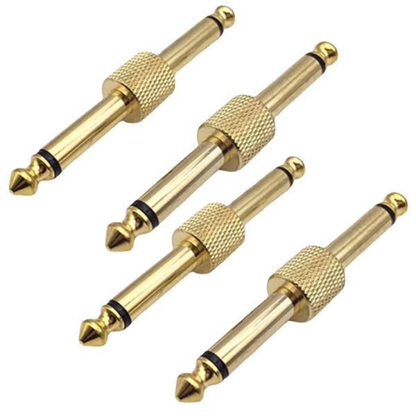 Mixer Audio Mono Adapter Electric Guitar Effector Male to Male Audio Adapte