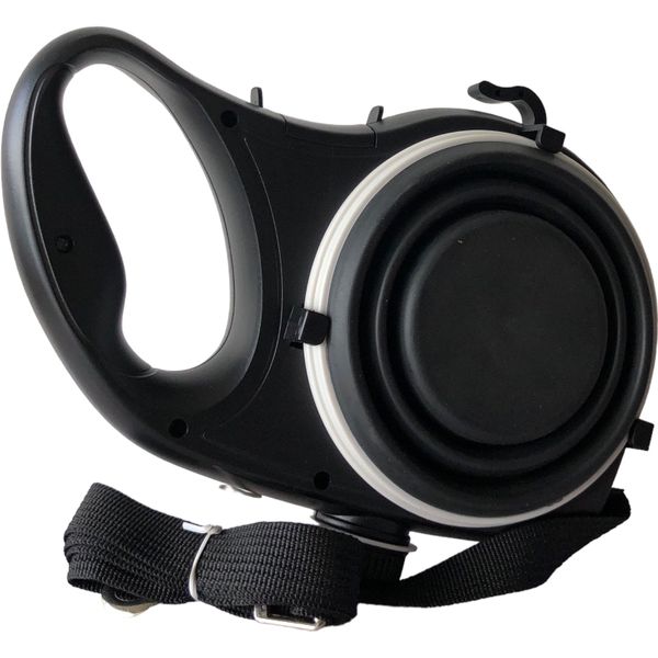 4 in 1 Retractable Dog Leash with Water Bottle &amp; Collapsible Silicone Bowl
