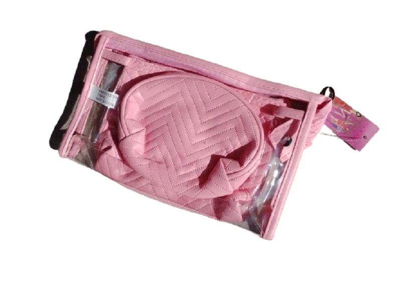 High Quality Transparent PVC Customized 3-Piece Makeup Bag Set