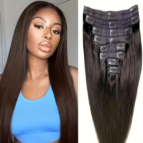 8 Piece Clip in Double Weft Human Hair Extensions Shop Today. Get it Tomorrow takealot