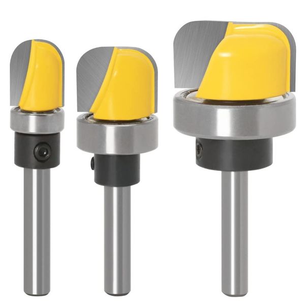 1/4 Inch Shank Bowl and Tray Router Bit,3 Pieces Coffee Juice Groove Router