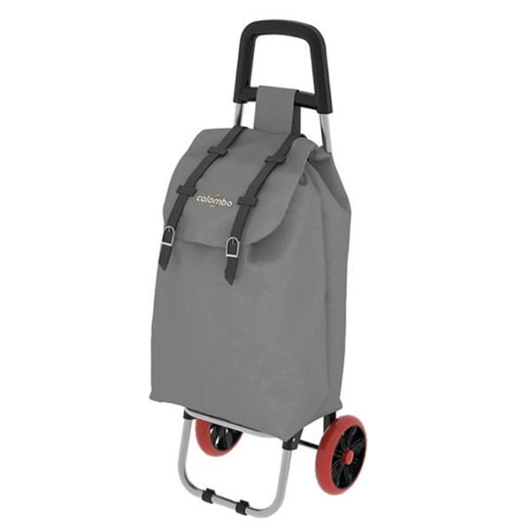 Colombo 40 Litres Waterproof Polyester Grey Shopping Trolley - Smart