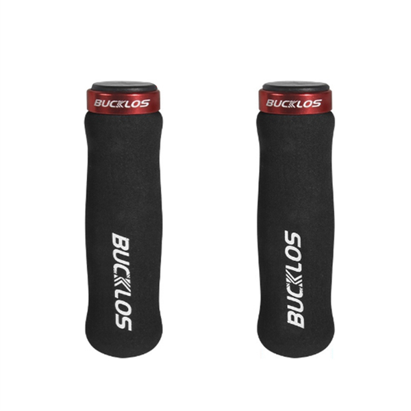 Bucklos Mtb Bike Handlebar Grips Lock On Soft Leather Sponge Tape