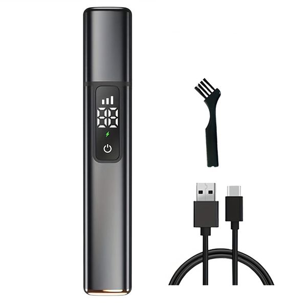 Mini Portable Electric Nose Ear Hair Trimmer With LED Display