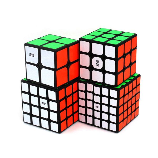 Qiyi Starter Cube Gift Pack - 2 x 2, 3 x 3, 4 x 4 and 5 x 5