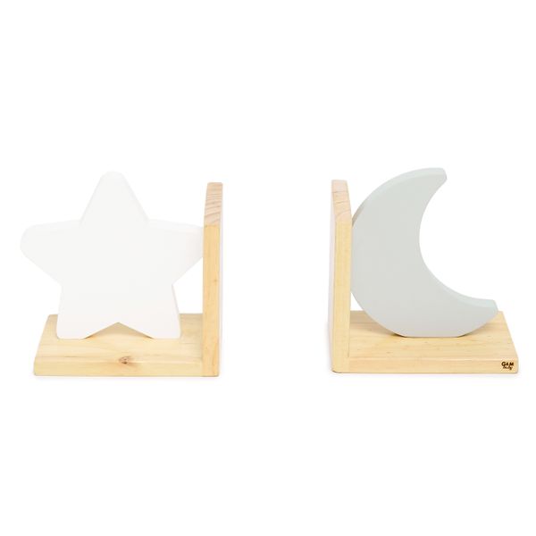 George &amp; Mason Baby - Star &amp; Moon Book Ends