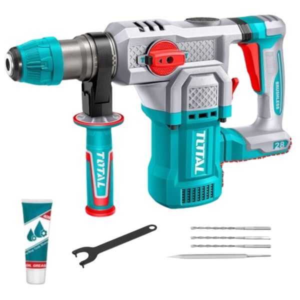Total Tools - Cordless Rotary Hammer 4.5J (28mm) - Machine Only 20V