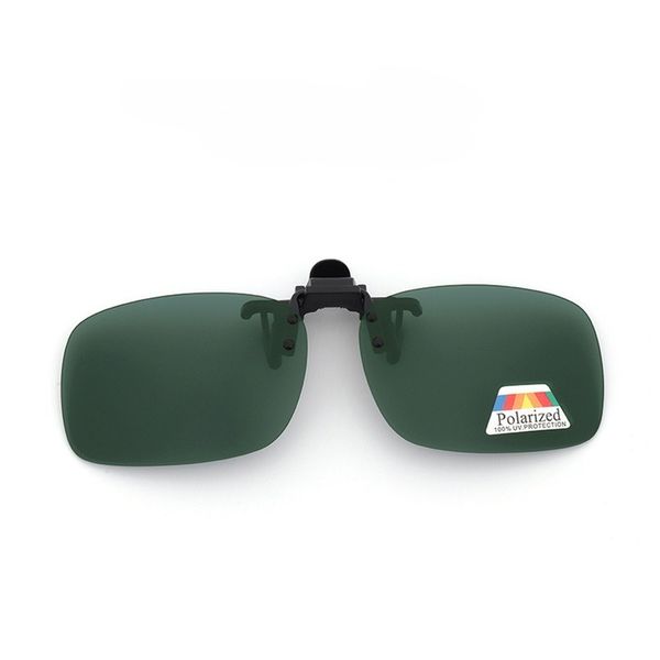 Polarized Clip-on Flip Up Plastic Clip Sunglasses Lenses Glasses