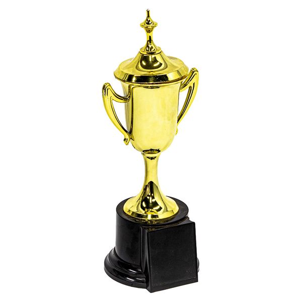 Gold Cup Trophy with Base &amp; Removable Lid