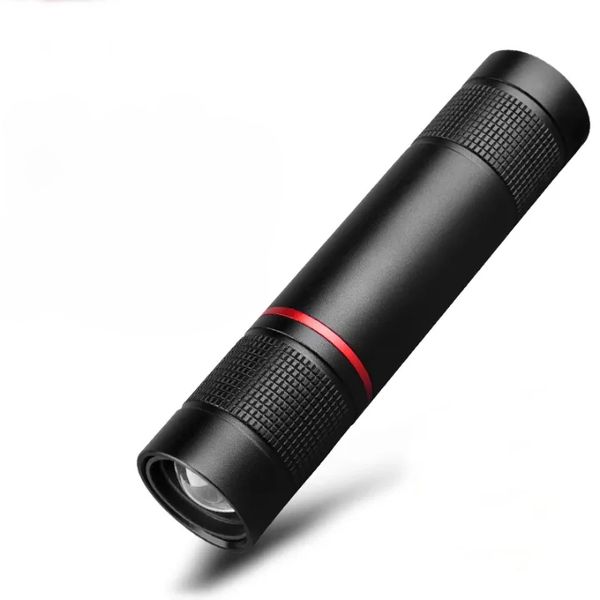 LED Torch Rechargeable, [2 Pack] 180L Adjustable Focus Flashlight