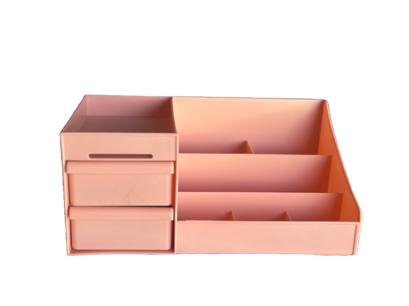 2 Drawer Cosmetic / Stationery Desk Organiser