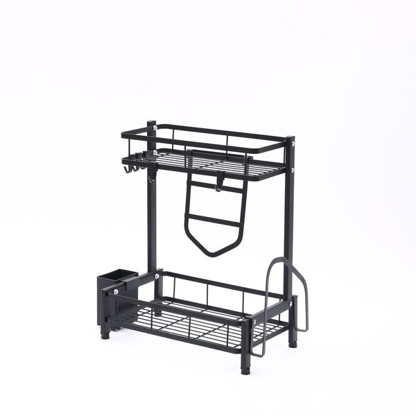 2-Layer Stainless Steel Spice Rack and Seasoning Rack.