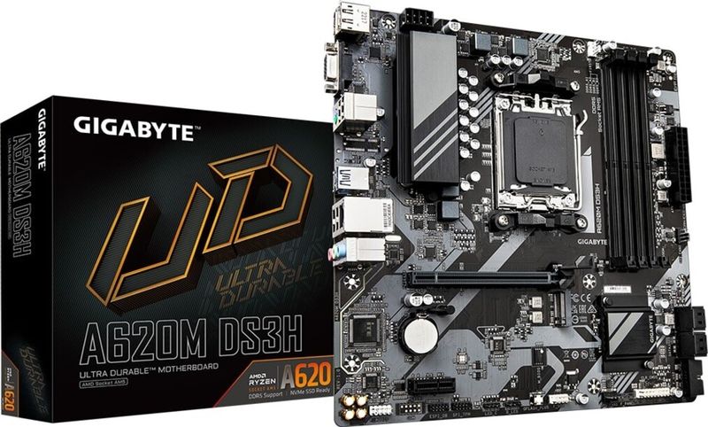 Gigabyte A620M-DS3H A620M DS3H AMD A620 Ryzen Socket AM5