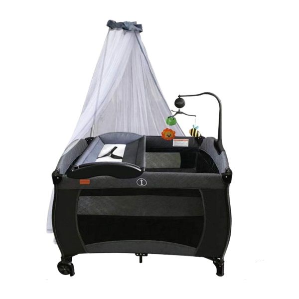 Trend Nursery Center Baby Travel Cot -Grey