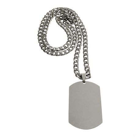 Stainless steel dog shop tags for men