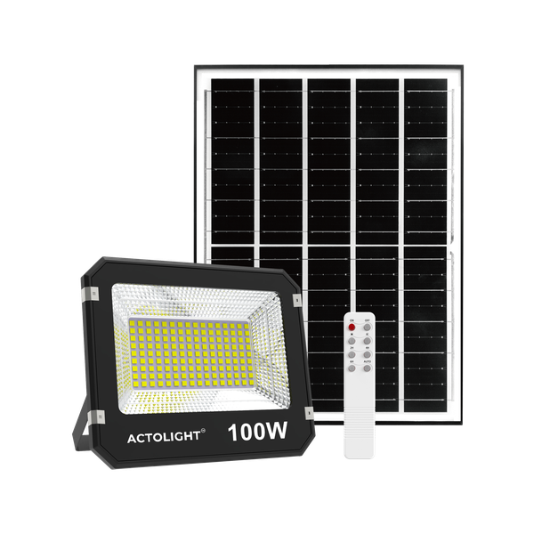 Actolight Premium Solar Rechargeable Flood Light - 100W