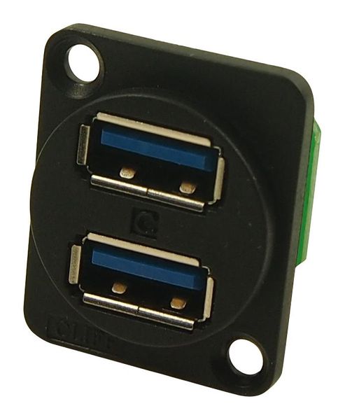 Cliff Electronic (CP30105) USB Stacked Connector, USB Type A, USB 3.0