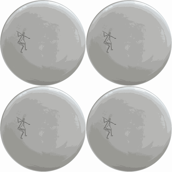 Khoi San Hunter Side Plate Set of 4 - Range 1