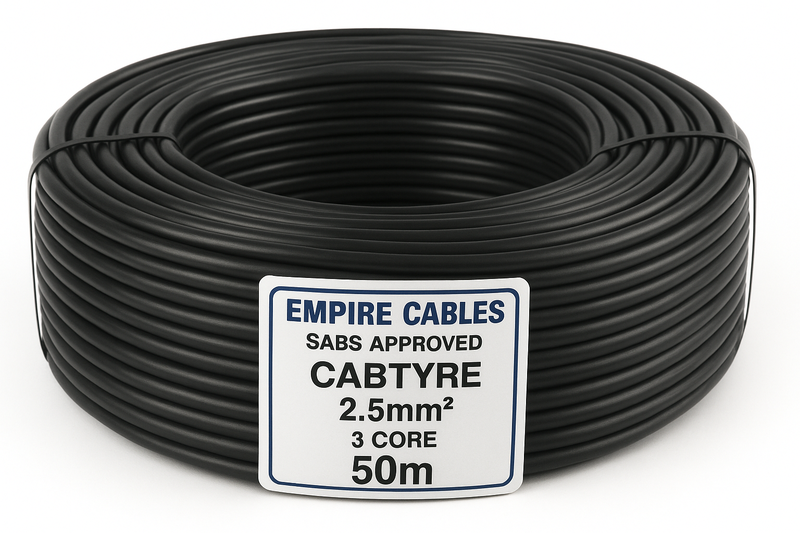 SABS Approved Cabtyre 2.5mm 3 Core - 50m Roll