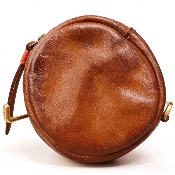 Coin purse retro hand-painted old round