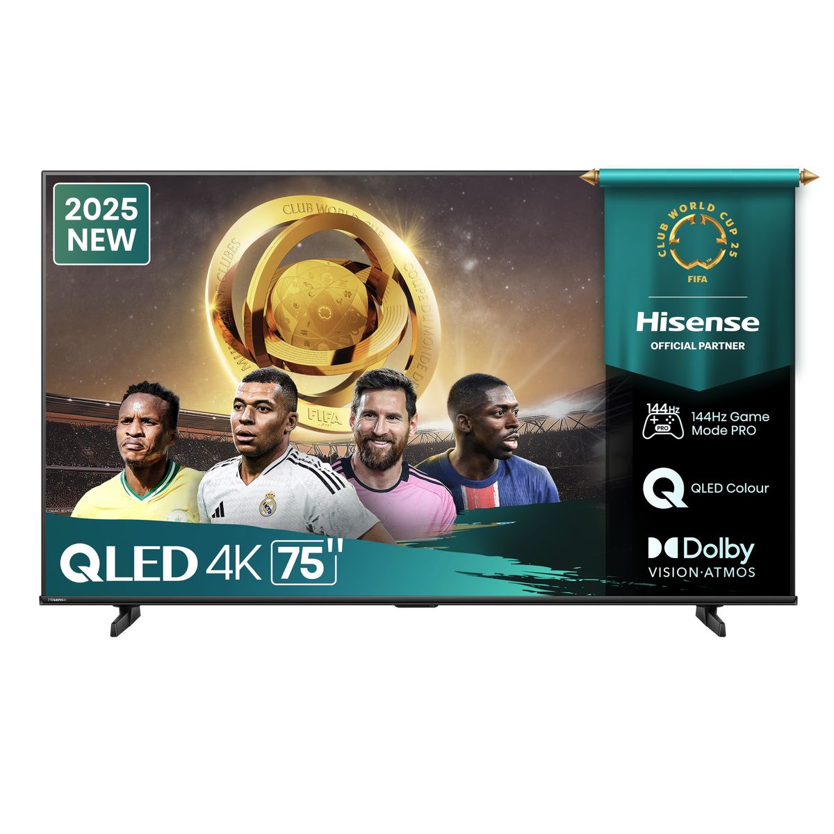 Hisense 75" Q7Q 144Hz 4K UHD QLED Gaming Smart TV with Dolby Vision