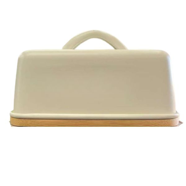 Ceramic Butter Dish with Lid Cream - Kitchen Butter Keeper
