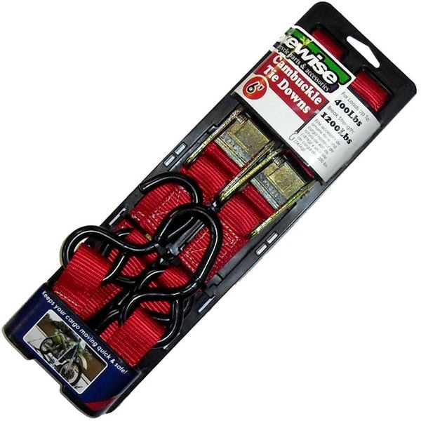 Aftermarket Soft Loop Red 2 Piece Tie Downs - 25mm