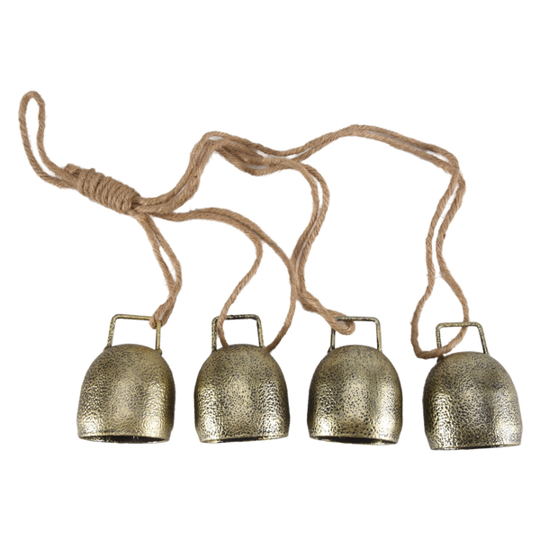 Handheld Chimes Bell Metal Vintage Cowbell,Christmas Bell, Hanging Cow Bell