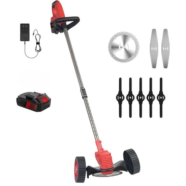 300W Brushless Lawn Mower 17000RPM - 18000mAh Cordless Grass Trimmer Weed