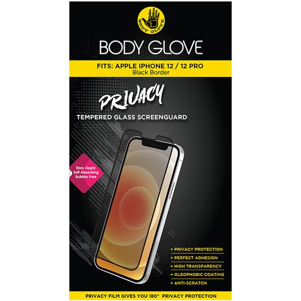 Body Glove Privacy Tempered Screen Protector For iPhone 12 &amp; iPhone 12 PRO