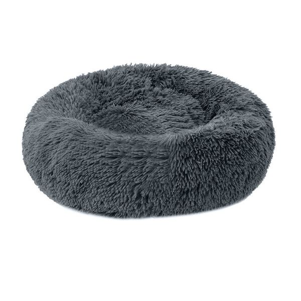 Pet Bed Plush 50cm Dark Grey Dog
