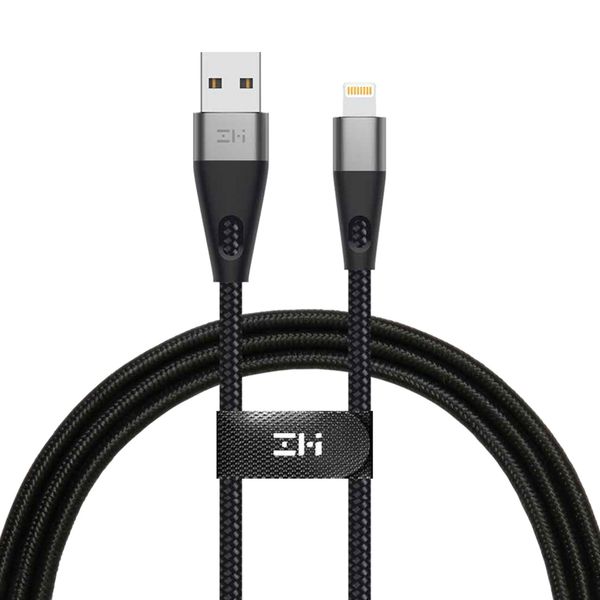 ZMI 2.4A Hi-Tension USB Type-A 2.0 to Apple MFI Lightning Cable - Black